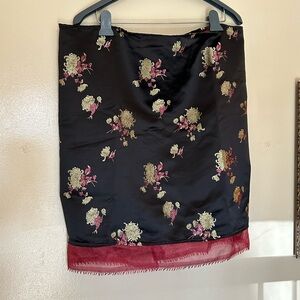 Handmade Red and Black Skirt